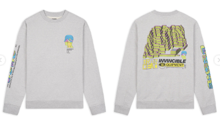 BRAIN DEAD X INVINCIBLE BUILDING BLOCKS CREWNECK