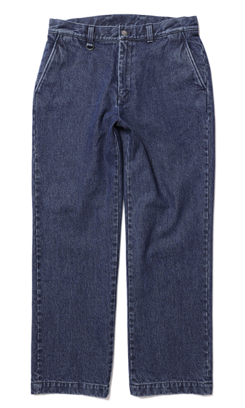 WASHED DENIM STRAIGHT PANTS