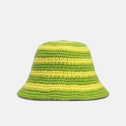 STÜSSY SWIRL KNIT BUCKET HAT