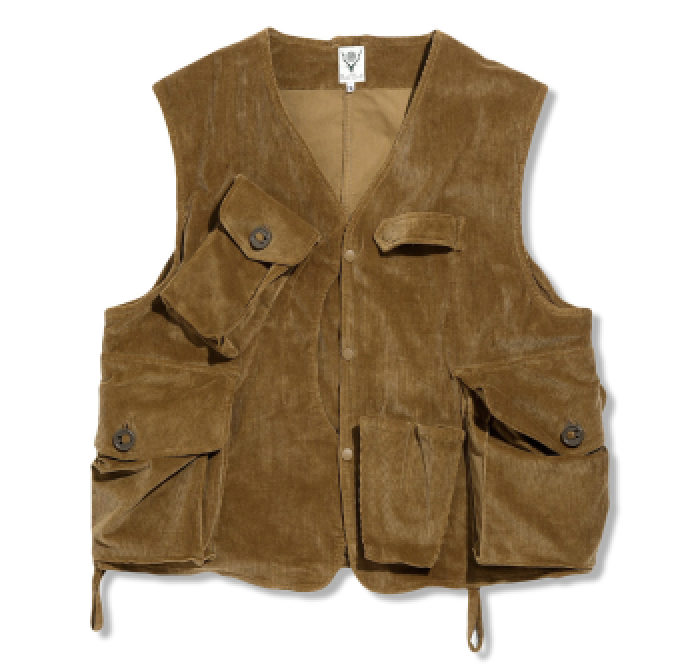 SOUTH2 WEST8 TENKARA VEST - C/PU 11W CORDUROY