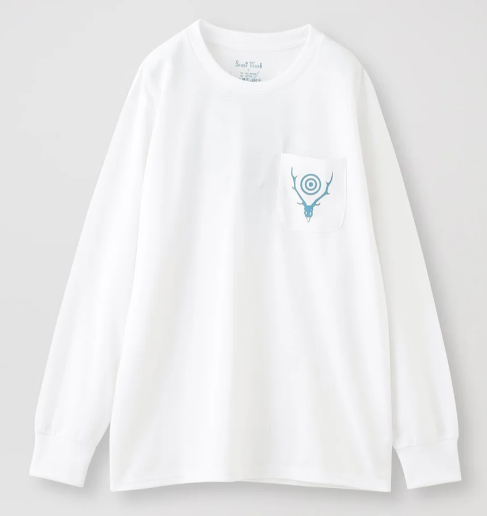 SOUTH2 WEST8 L/S ROUND POCKET TEE