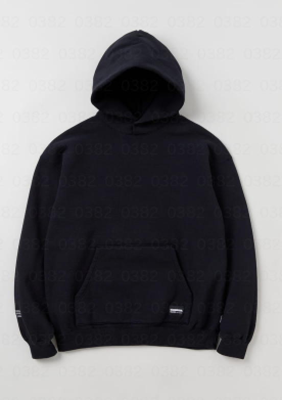 PLAIN SWEATPARKA LS